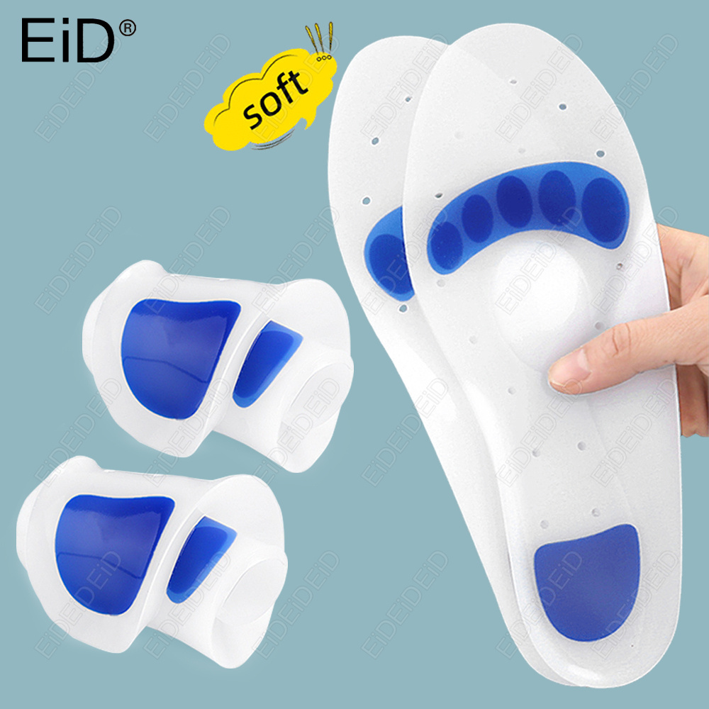 Women'S Shoes For Plantar Fasciitis - EID Orthopädische Silikon-Gel-Einlegesohlen Plattfuß Gewölbestütze Plantarfasziitis-Linderung