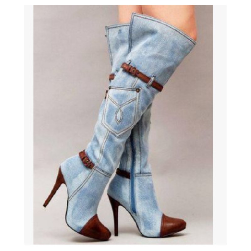 Knee High Boots Women - Botas über dem Knie Frauen Stiefel