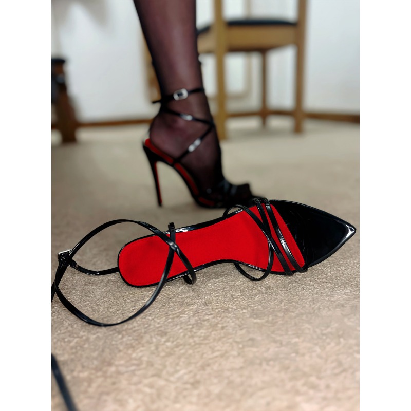 Women'S Shoes Red Bottoms - 2026 neue Sommer-Sandalen mit spitzer Zehenpartie,