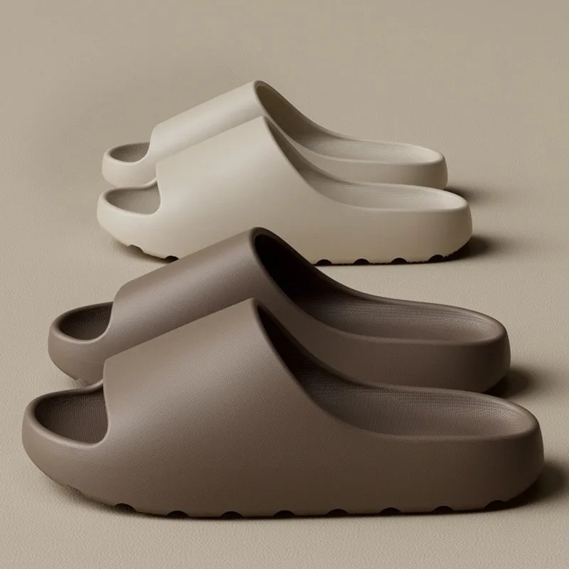 Women Shoes Wedges - Kokosnuss-Slipper: Wolkenweiche, dicksohlige Sandalen für den