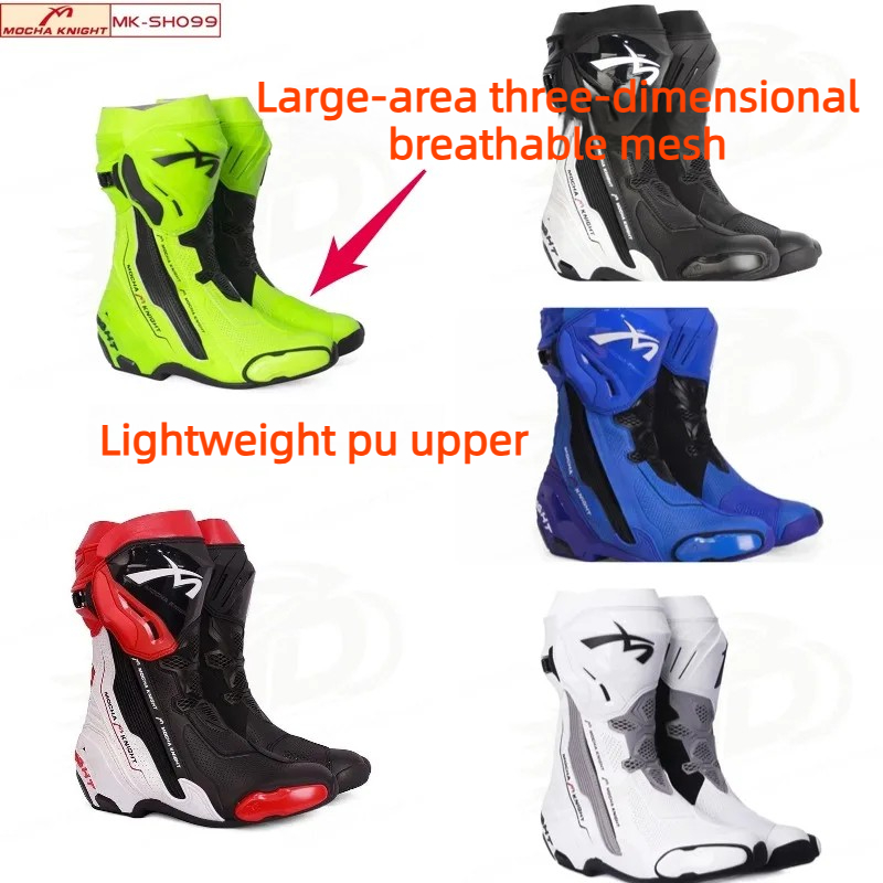 Women Shoes Mk - MK-SH099 Wasserdichte Motorrad-Fahrschuhe Motocross-Rennstiefel Unisex Rutschfest