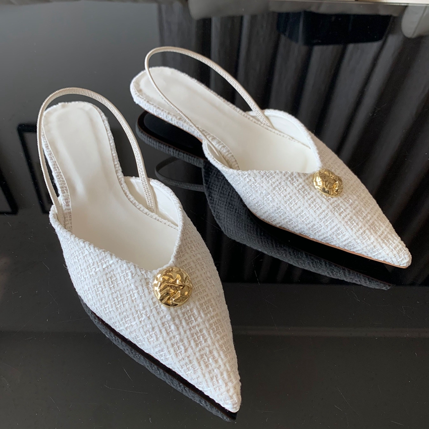 Women Shoes Sandals - 2025 Neue Marken-Damensandalen: Modische spitze Slip-On-Schuhe