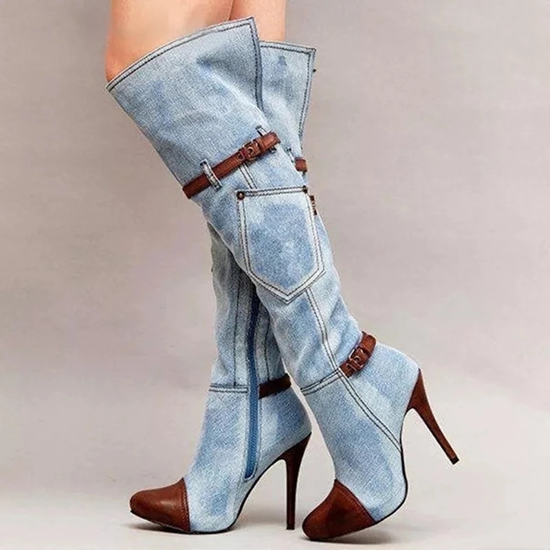 Botas über dem Knie Frauen Sti – Knee High Boots Women Bewertung und Preis