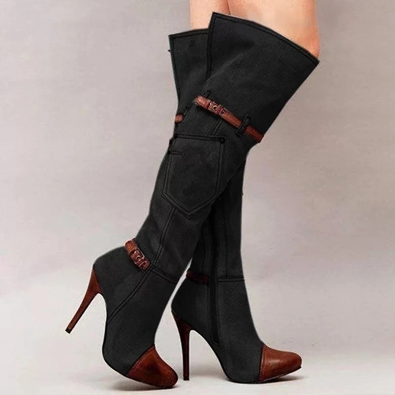 Botas über dem Knie Frauen Sti – Knee High Boots Women Bewertung und Preis