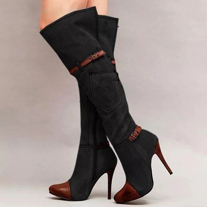 Botas über dem Knie Frauen Sti – Knee High Boots Women Bewertung und Preis