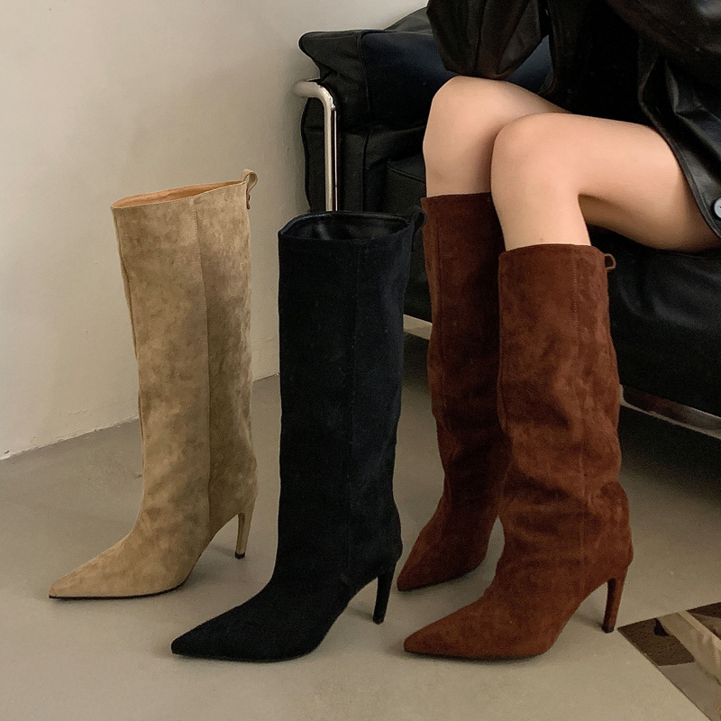 Straße Punk Winter Vintage Spi – Knee High Boots Women Bewertung und Preis