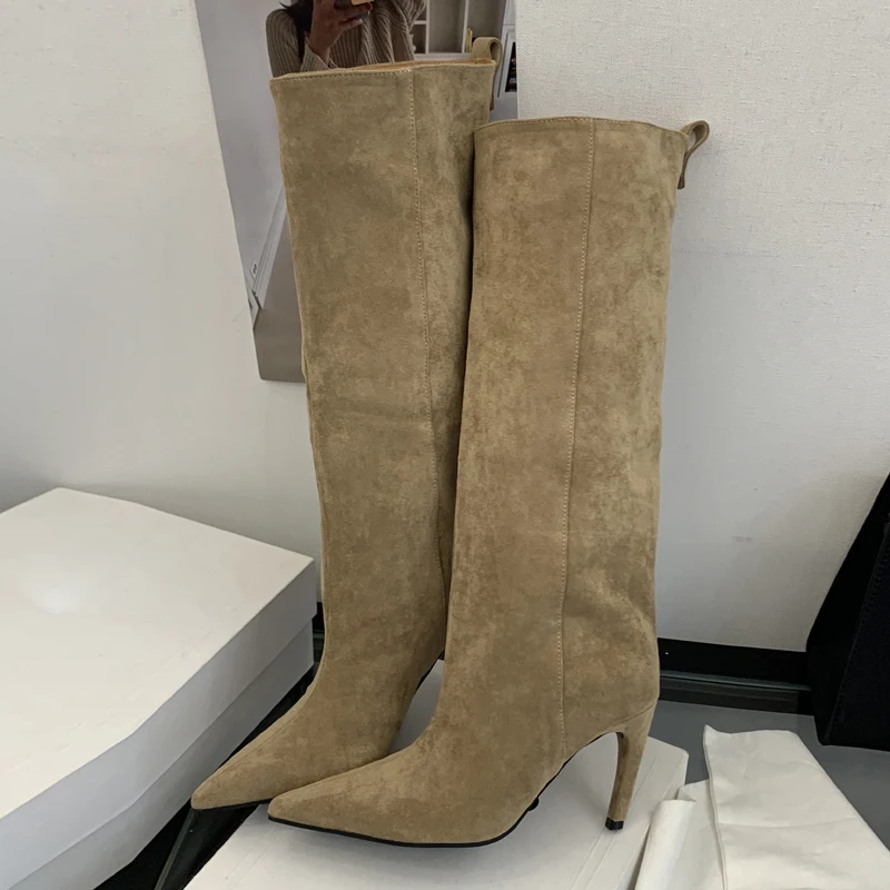 Straße Punk Winter Vintage Spi – Knee High Boots Women Bewertung und Preis
