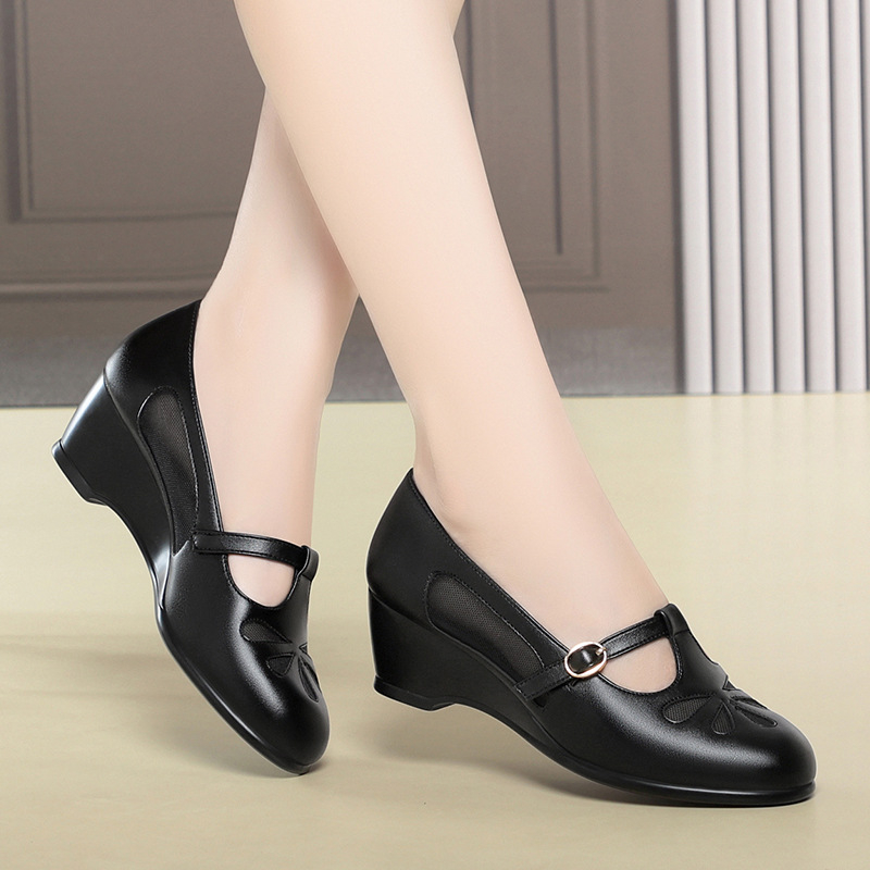 Sommer-Mesh-Schuhe mit Keilabs – Women Shoes Wedges Bewertung und Preis