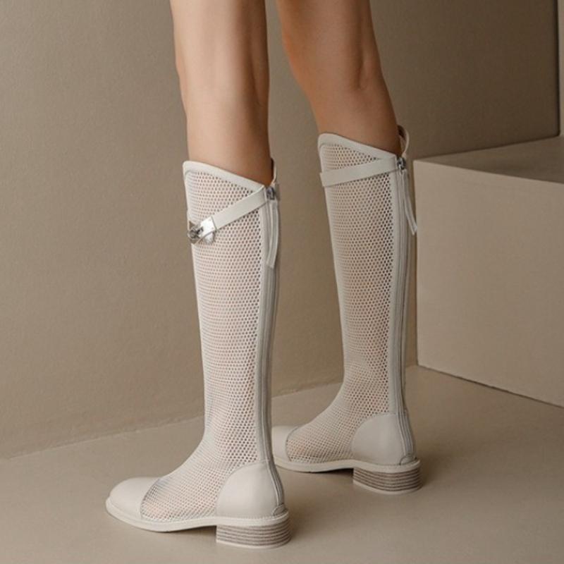 Weibliche Sommer Kniehohe Mesh – Knee High Boots Women Bewertung und Preis