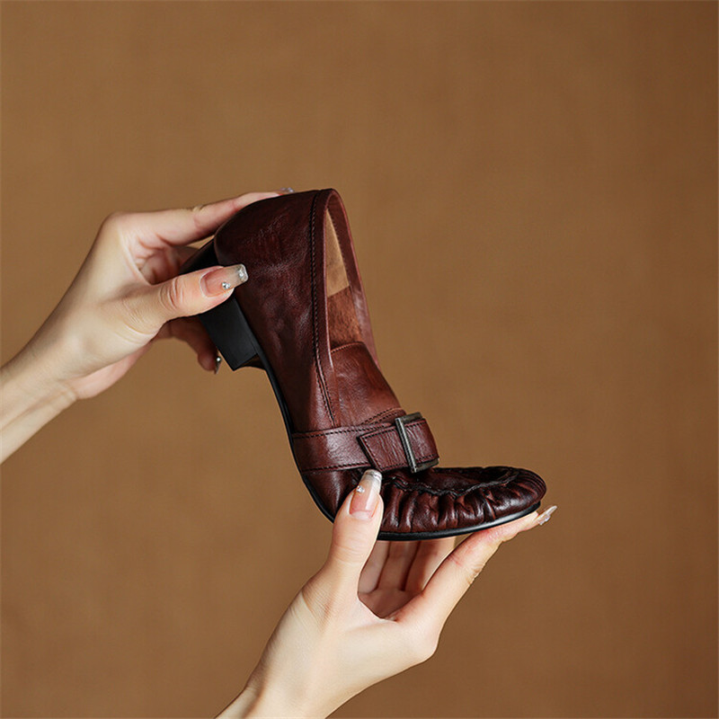 Neue Herbst Echt leder Frauen  – Women Shoes Size Bewertung und Preis