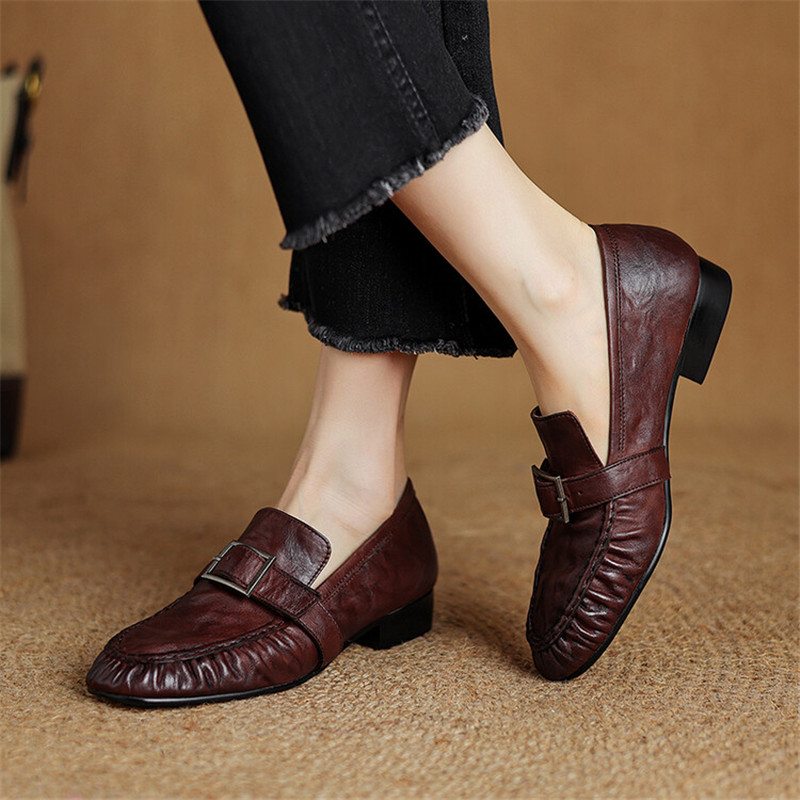Neue Herbst Echt leder Frauen  – Women Shoes Size Bewertung und Preis
