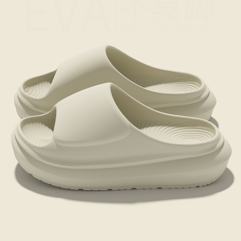 Einfarbige Dicksohlen-Pantoffe – Women Shoes Wedges Bewertung und Preis
