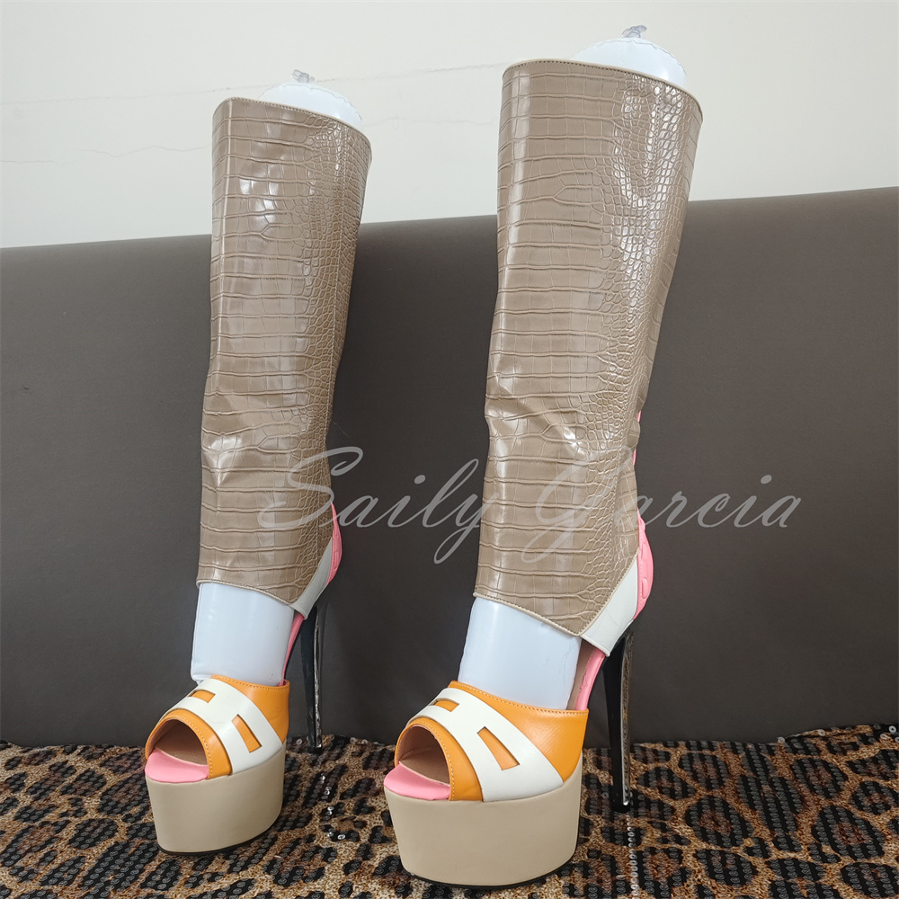 Damen Rosa Herz-Dekor Kniehohe – Knee High Boots Women Bewertung und Preis