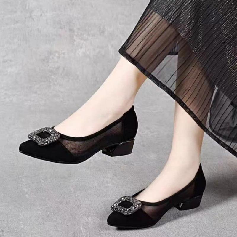 Elegante Spitze Mesh-Pumps mit – Women Shoes Size Bewertung und Preis