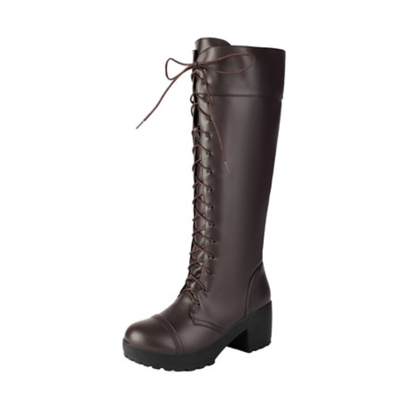 Kniehohe Damen-Kampfstiefel zu – Knee High Boots Women Bewertung und Preis