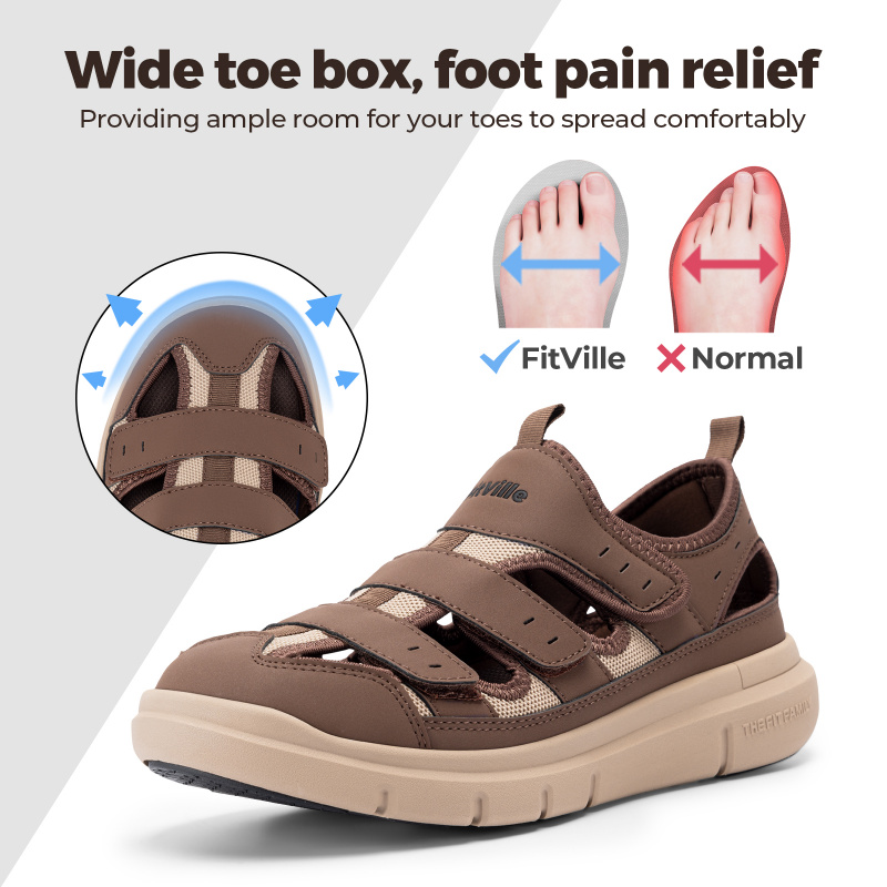 Sommer-Herrensandalen, verbrei – Women'S Shoes For Plantar Fasciitis Bewertung und Preis